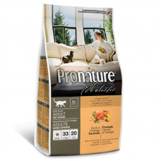 Pronature Holistic (Holistik Pronature) - Dry bezzernovy a forage with a duck and orange for adult cats