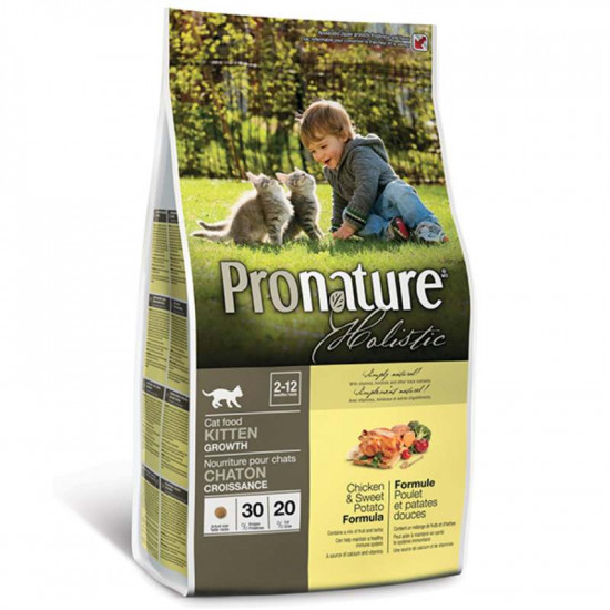 Pronature Holistic (Holistik Pronature) Kitten Chicken&Sweet Potato - A dry feed with chicken and sweet potato for kittens