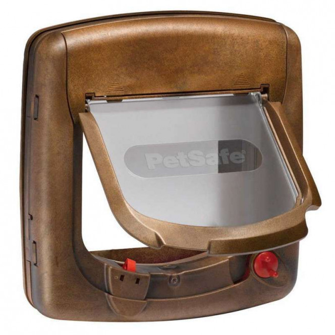 PetSafe Staywell Magnetic 4-Way Locking Deluxe Cat Flap - Doors for cats with a program key