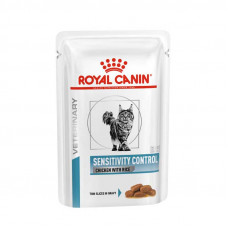 Royal Canin Sensitivity Control Chicken with Rice - A veterinary diet with fowl for cats at undesirable reaction to a forage (pieces in sauce)