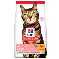 Hills Science Plan Adult Light with Chicken - A dry low-calorie feed with chicken for cats