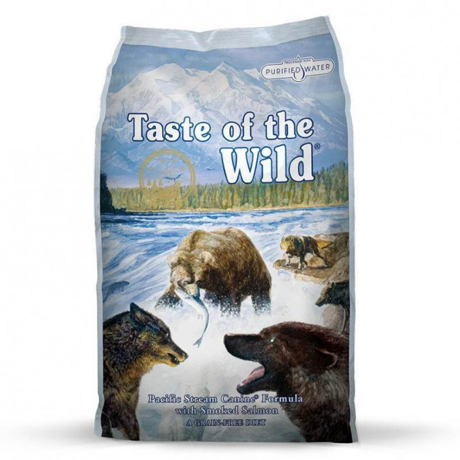 Taste of the wild (Тейст оф зе вилд) Pacific stream canine formula - Сухой корм с копченым лососем для собак