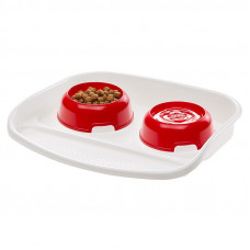 Ferplast of Lindo is the Tray with two bowls