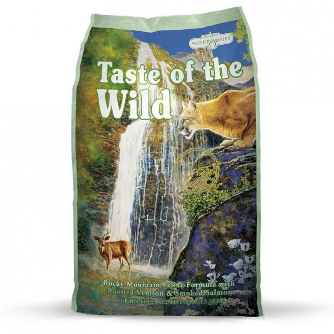 Taste of the wild (Тейст оф зе Вилд) Rocky mountain feline formula - Сухой корм с жареной олениной и копченым лососем для кошек