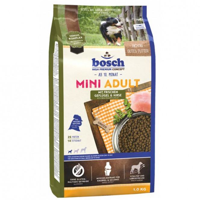 Bosch (Бош) Mini Adult Poultry and Millet - Сухой корм с птицей и просом для взрослых собак малых пород