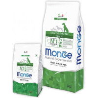 Monge Natural Superpremium Maxi Adult - A dry feed for adult dogs of large breeds with chicken and rice