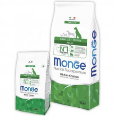 Monge Natural Superpremium Maxi Adult - A dry feed for adult dogs of large breeds with chicken and rice