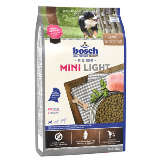 Bosch of Mini Light - A dry feed with fowl for adult dogs of small breeds inclined to completeness