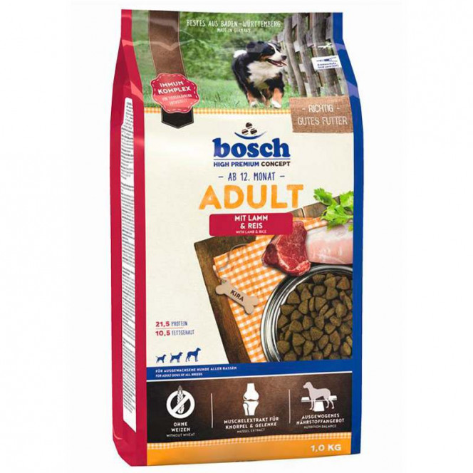 Bosch of Adult Lamb and Rice - A dry feed with a lamb and rice for adult dogs