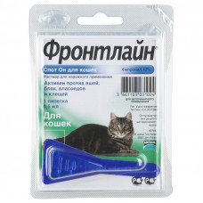 Frontline Spot On Cat (Frontline of Spot-On) of by Merial - Antiparasitic drops for cats from fleas, louses and pincers (1 pipette)