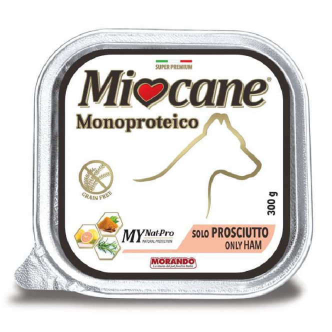 Morando Miocane Monoproteico Hum - A damp monoprotein forage with proshutto for dogs of all breeds