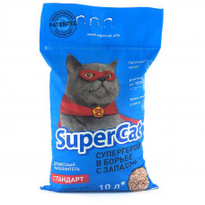 Super Cat (Супер Кэт) - Древесный наполнитель СТАНДАРТ для кошачьего туалета