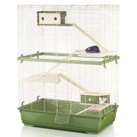 Imac (Aimag) Rat 80 Double Wood - A 4-level cage, plastic, for rats