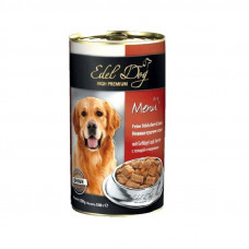 Edel Dog Menu - A tinned forage with a bird and carrots for dogs