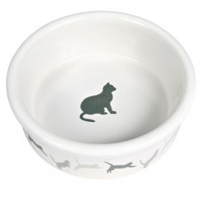 Trixie - Misk ceramic for cats with a silhouette of a cat