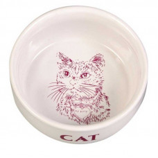 Trixie - Misk ceramic for cats with the drawing of a cat