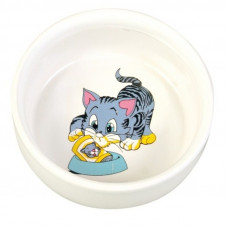 Trixie - Misk ceramic for cats with the drawing of a kitten