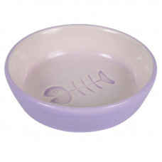 Trixie - Misk ceramic for cats with a fish stone