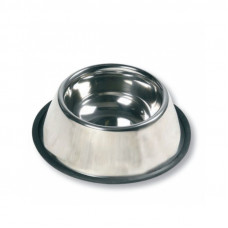 Karlie-Flamingo (Carly Flamingo) DISH STEEL RIM - Misk - stainless steel with a rubber rim