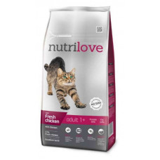 Nutrilove Adult - A dry feed with chicken and rice for adult cats