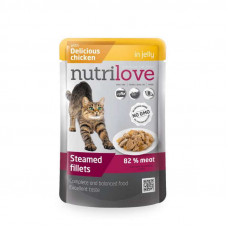 Nutrilove Chicken in jelly - Canned food with gentle chicken in jelly for cats