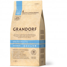 Grandorf Holistic White Fish&Brown Rice - A dry feed with white fish and brown rice for cats with sensitive digestion