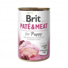 Brit (Is shaven) PATE & MEAT for Puppy - the Tinned forage with chicken and a turkey for puppies