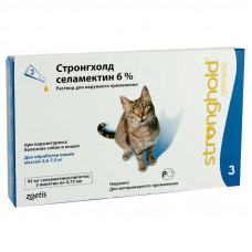 Stronghold Antiparasitic drops on withers from fleas and ticks for adult cats