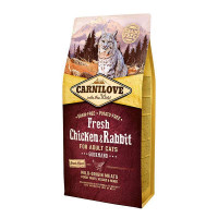 Carnilove (Карнилав) Fresh Chicken & Rabbit for Adult Cats Gourmand - Сухой беззерновой корм с кроликом и курицей для взрослых котов