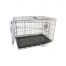 Karlie-Flamingo (Carly Flamingo) Flamingo Wire Cage Ebo Taupe a 2-door cage for dogs