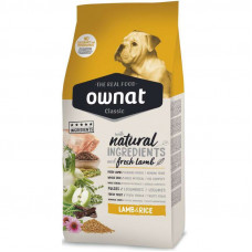 Ownat Classic Dog Adult Lamb & Rice - Dog food, with a lamb and rice