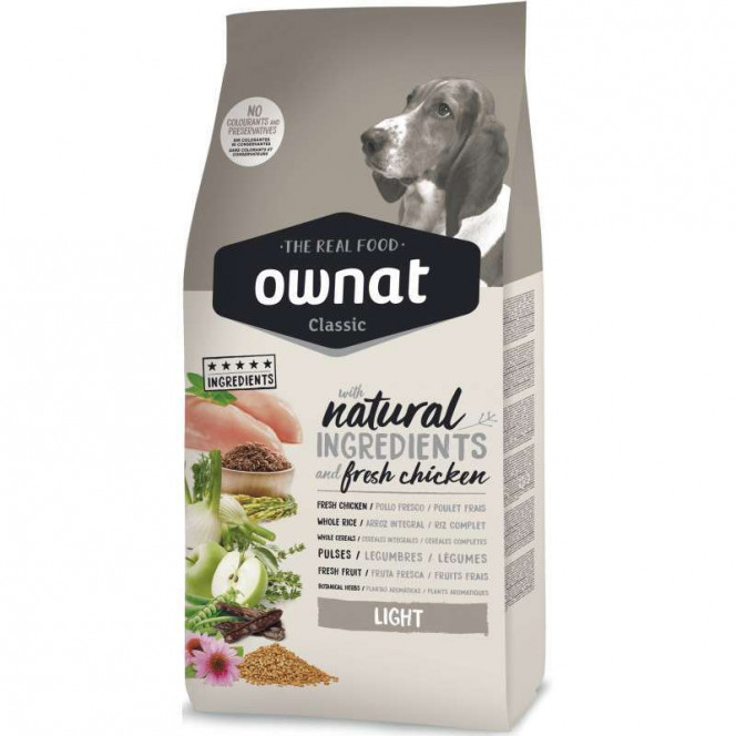 Ownat Classic Dog Adult Light - A forage for the low-active and suffering from excess weight dogs