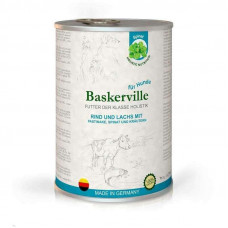 Baskerville Holistic Rind und Lachs Mit Pastinake - Canned food for dogs with a salmon, beef and spinach