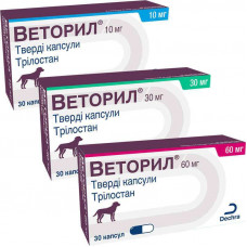 Vetoril (trilostan) by Dechra Limited - Medicine for treatment of a syndrome of Cushing at dogs (capsule)