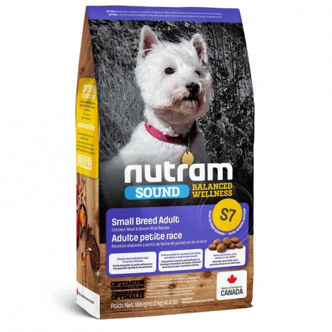 Nutram S7 Sound Balanced Wellness Small Breed Adult Dog - A dry feed with chicken for adult dogs of small breeds