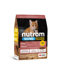 Nutram (Нутрам) S1 Sound Balanced Wellness Kitten - Сухой корм с курицей и лососем для котят