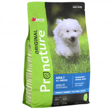 Pronature Original (Oridzhinal Pronature) Adult All Breeds Chicken Oatmeal - A dry feed with chicken for adult dogs of all breeds