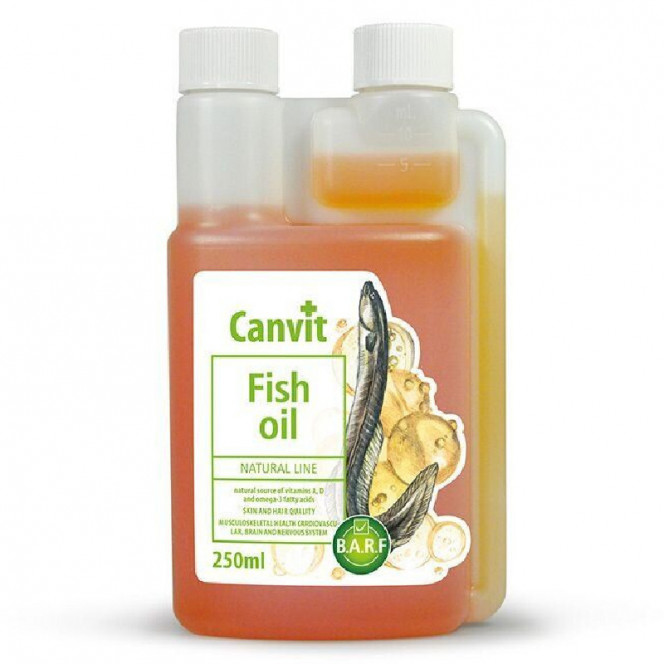 Canvit Fish Oil - Vitamin supplement for dogs with cod-liver oil of an eel