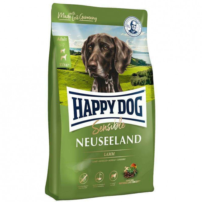 Happy Dog (Heppi of Dog) Supreme Sensible Neuseeland - Dry hypoallergenic adult dog food with a lamb