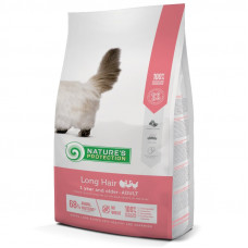 Nature‘s Protection (Neycheres Protection) Long hair Adult - A dry feed with a bird for long-haired cats