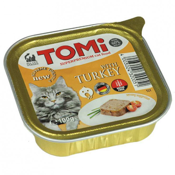 TOMi (Томи) with Turkey - Паштет с индейкой для кошек