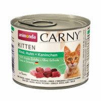 Animonda Carny Kitten - A tinned forage with beef, chicken and a rabbit for kittens (chopped meat)