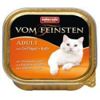 Animonda Vom Feinsten Adult - A tinned forage in the form of paste with poultry and veal for adult cats