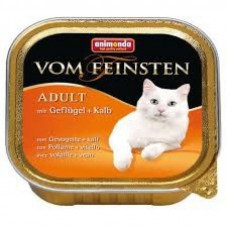 Animonda Vom Feinsten Adult - A tinned forage in the form of paste with poultry and veal for adult cats