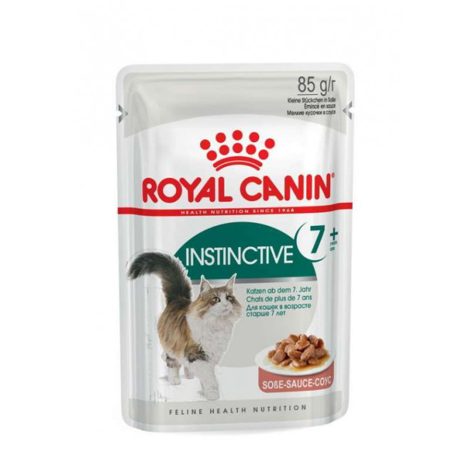 Royal Canin Instinctive 7+ - Tinned cat food is more senior than 7 years (pieces in sauce)