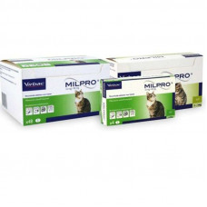 Virbac Milpro - The tablets Milpro antiparasitic medicine for adult cats, effective anthelmintic