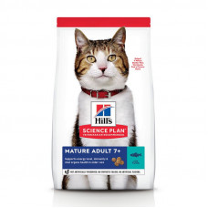 Hills Science Plan Mature Adult 7+ with Tuna - The dry feed with a tuna for adult cats is more senior than 7 years