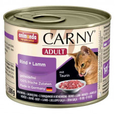 Animonda Carny Adult - A tinned forage with beef and a lamb for adult cats (chopped meat)