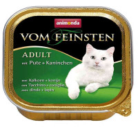 Animonda Vom Feinsten Adult - A tinned forage in the form of paste with a turkey and a rabbit for adult cats