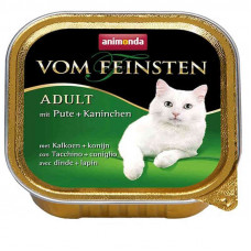 Animonda Vom Feinsten Adult - A tinned forage in the form of paste with a turkey and a rabbit for adult cats